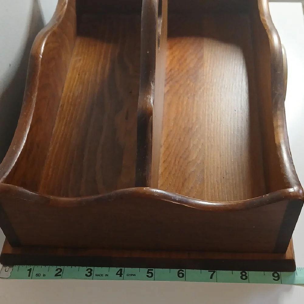 Elegant Wooden Bath Organizer